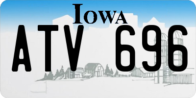 IA license plate ATV696