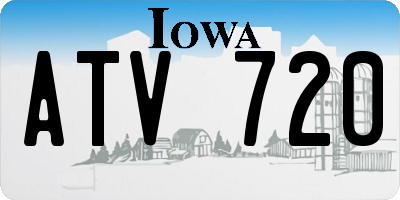IA license plate ATV720