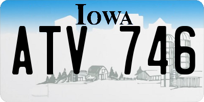 IA license plate ATV746