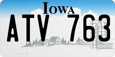 IA license plate ATV763