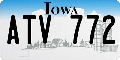 IA license plate ATV772