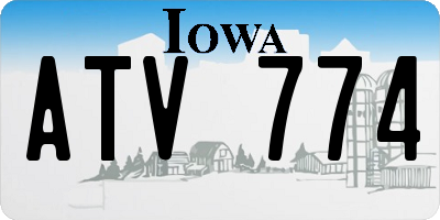IA license plate ATV774