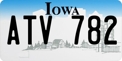 IA license plate ATV782