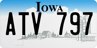 IA license plate ATV797