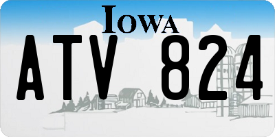 IA license plate ATV824