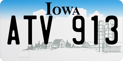 IA license plate ATV913
