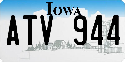 IA license plate ATV944