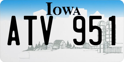 IA license plate ATV951