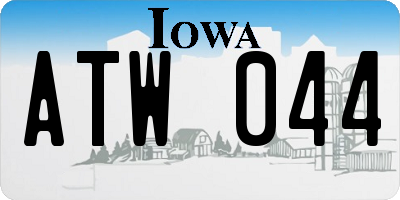 IA license plate ATW044