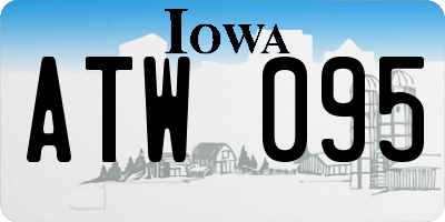 IA license plate ATW095