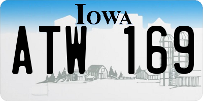 IA license plate ATW169