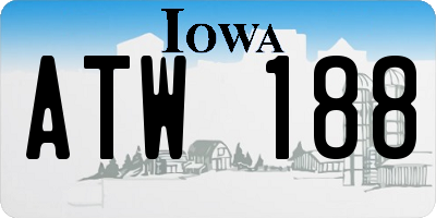 IA license plate ATW188