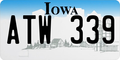 IA license plate ATW339
