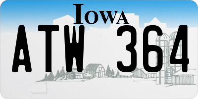 IA license plate ATW364