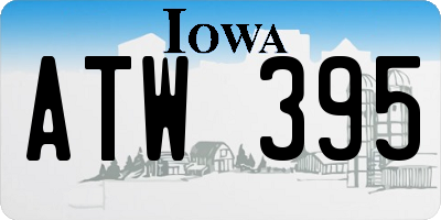IA license plate ATW395