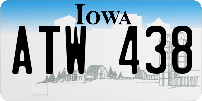 IA license plate ATW438