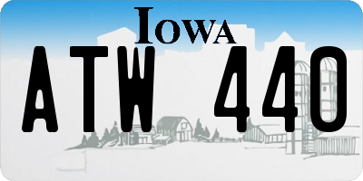 IA license plate ATW440
