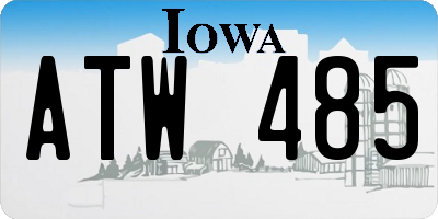 IA license plate ATW485