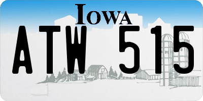 IA license plate ATW515