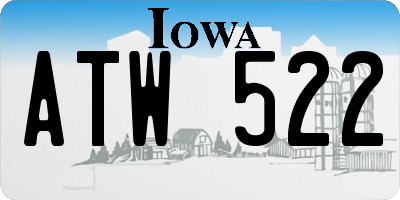 IA license plate ATW522