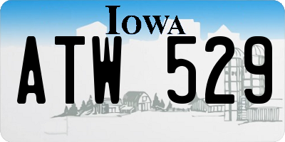 IA license plate ATW529