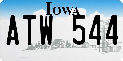 IA license plate ATW544