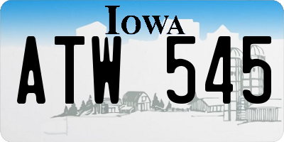 IA license plate ATW545