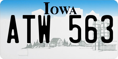 IA license plate ATW563