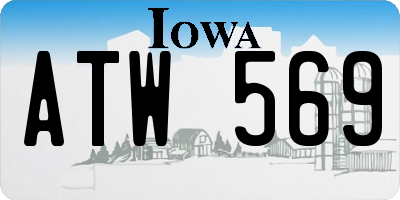 IA license plate ATW569