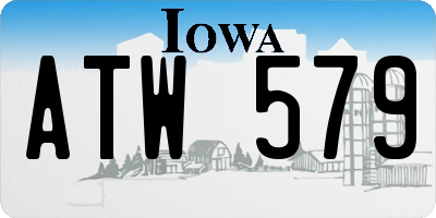IA license plate ATW579