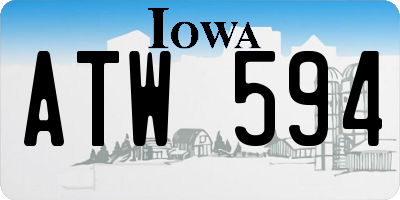 IA license plate ATW594
