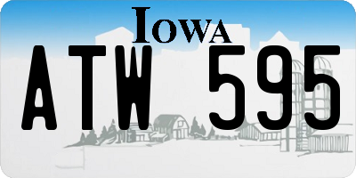IA license plate ATW595
