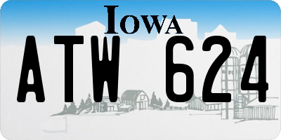 IA license plate ATW624