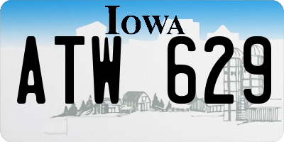 IA license plate ATW629