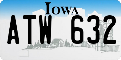 IA license plate ATW632