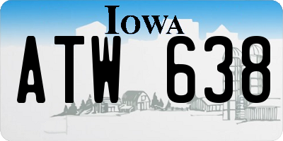 IA license plate ATW638