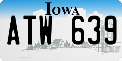 IA license plate ATW639