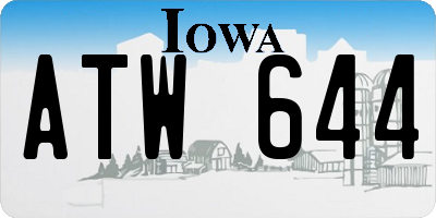 IA license plate ATW644