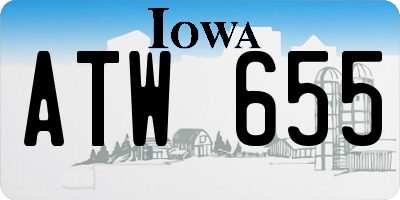 IA license plate ATW655