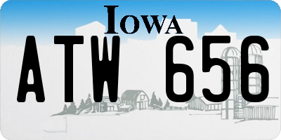 IA license plate ATW656