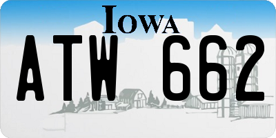 IA license plate ATW662