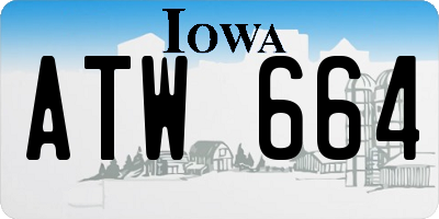 IA license plate ATW664