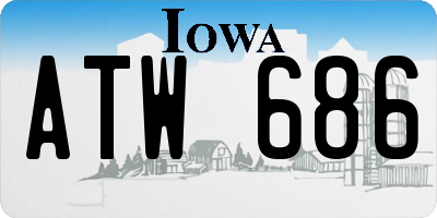 IA license plate ATW686
