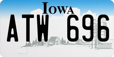 IA license plate ATW696