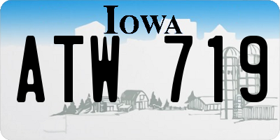 IA license plate ATW719