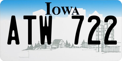 IA license plate ATW722