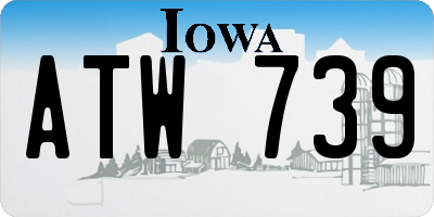 IA license plate ATW739