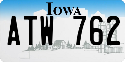 IA license plate ATW762