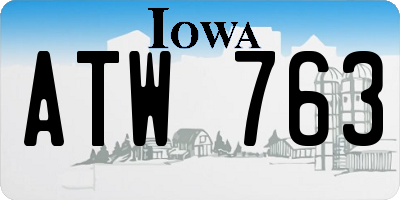 IA license plate ATW763