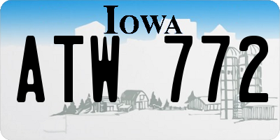 IA license plate ATW772